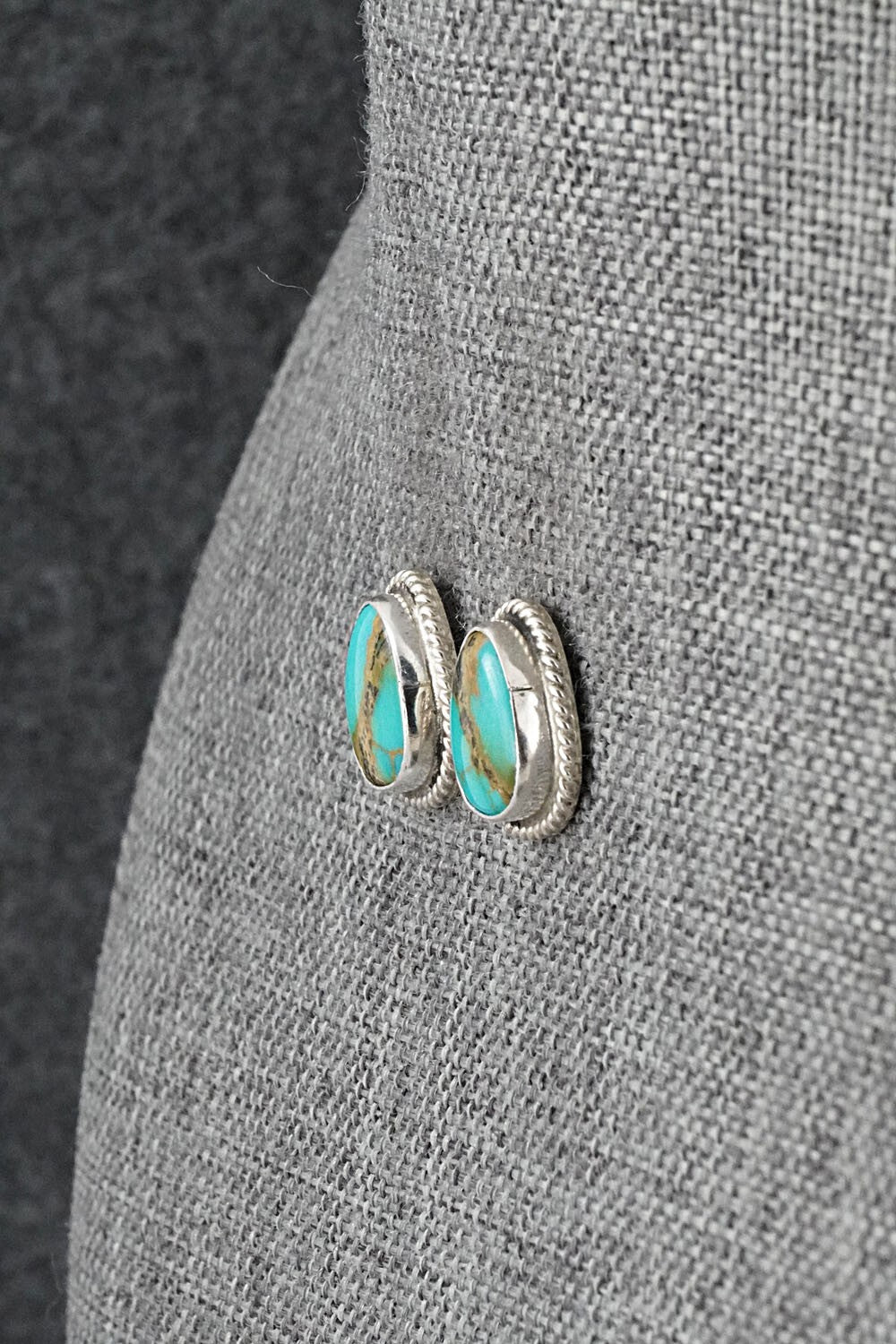 Turquoise & Sterling Silver Earrings - Byron Begay