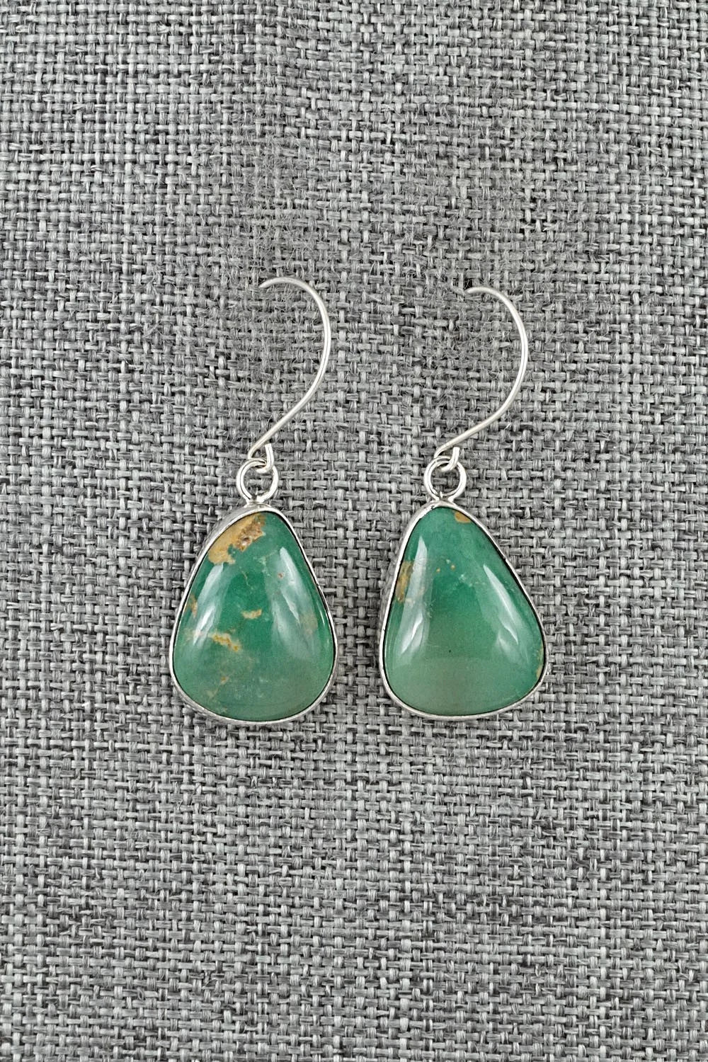 Turquoise & Sterling Silver Earrings - Rosemary Saunders