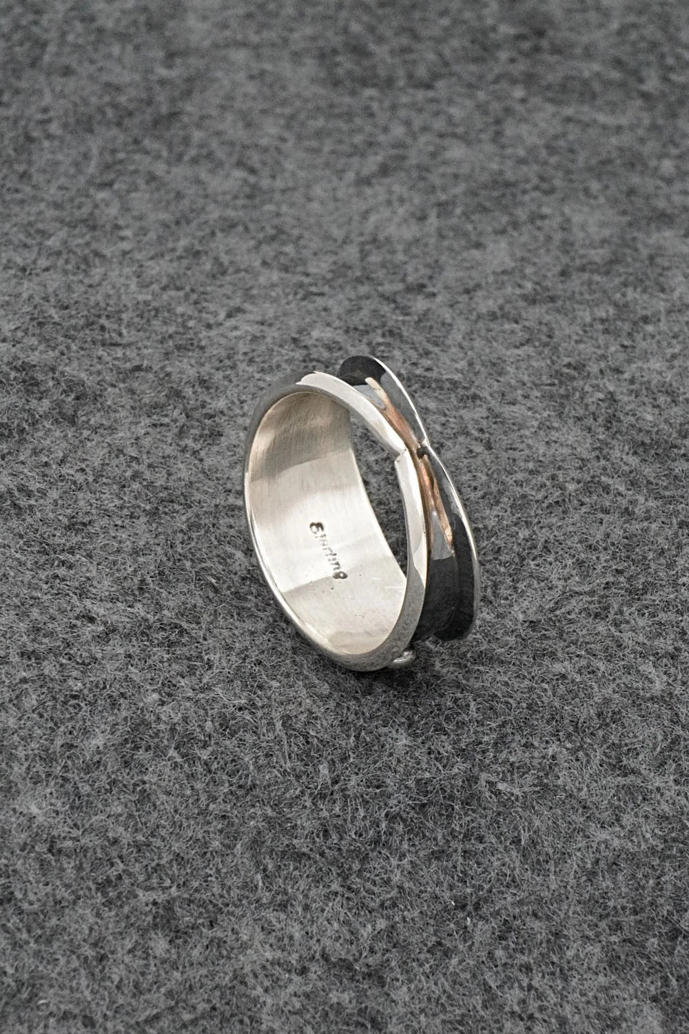 Onyx & Sterling Silver Ring - Paul Largo - Size 12