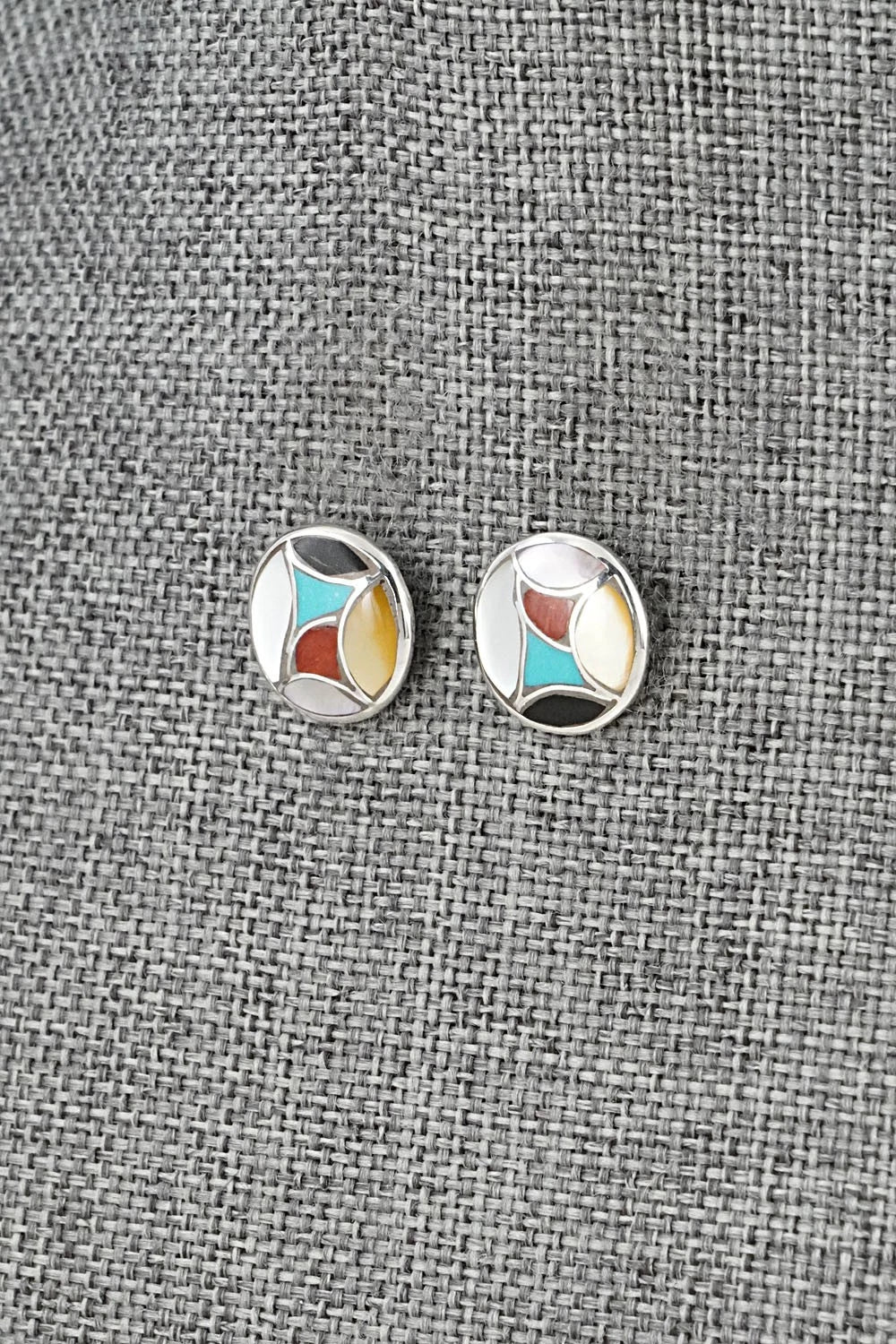 Multi-Stone & Sterling Silver Earrings - Orena Leekya