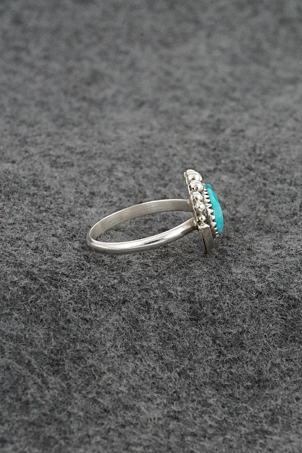 Turquoise & Sterling Silver Ring - Cody Nez - Size 8.5