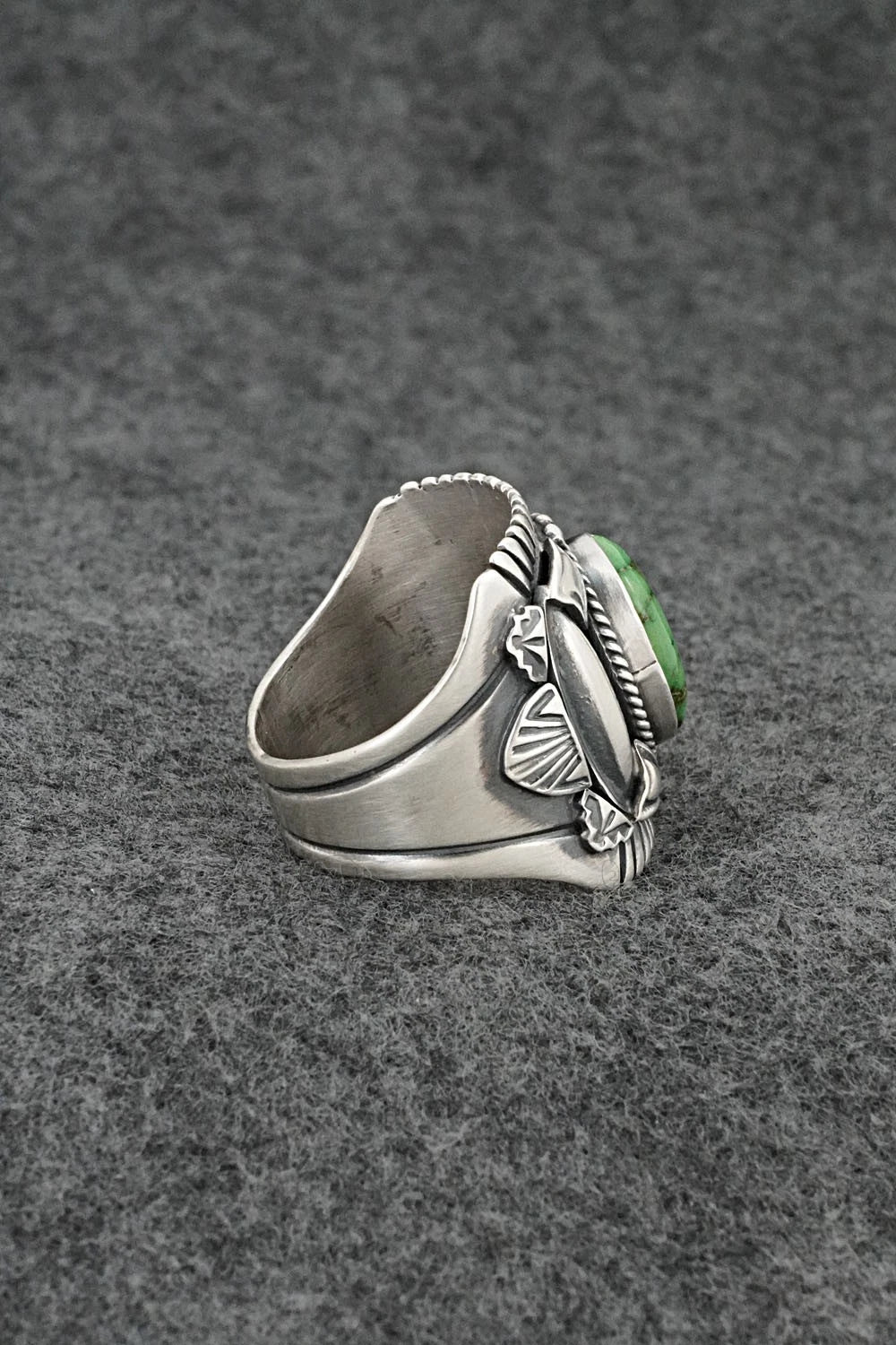 Turquoise & Sterling Silver Ring - Derrick Gordon - Size 12