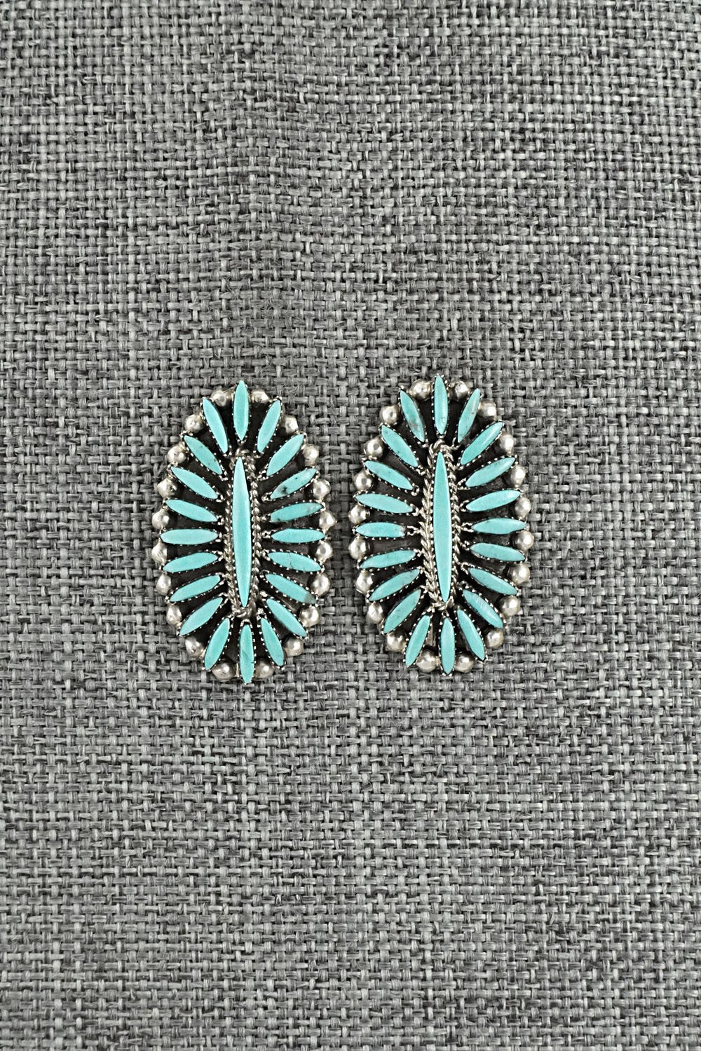 Turquoise & Sterling Silver Earrings - Lorena Peina
