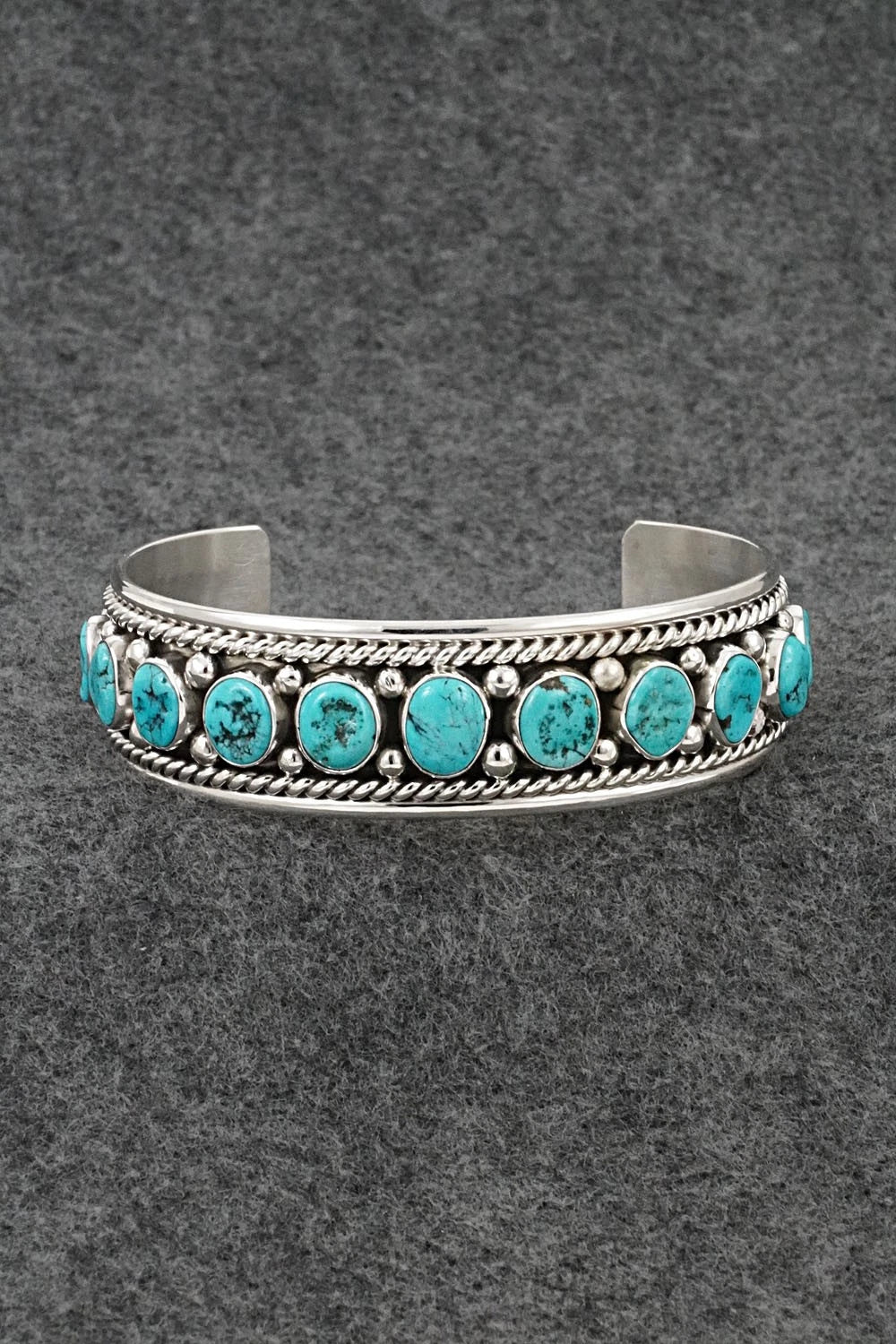 Turquoise & Sterling Silver Bracelet - Chester Charley