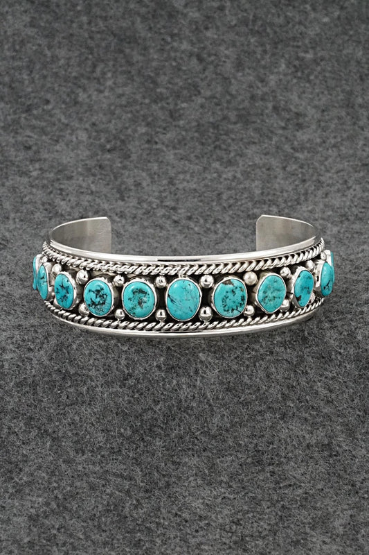 Turquoise & Sterling Silver Bracelet - Chester Charley