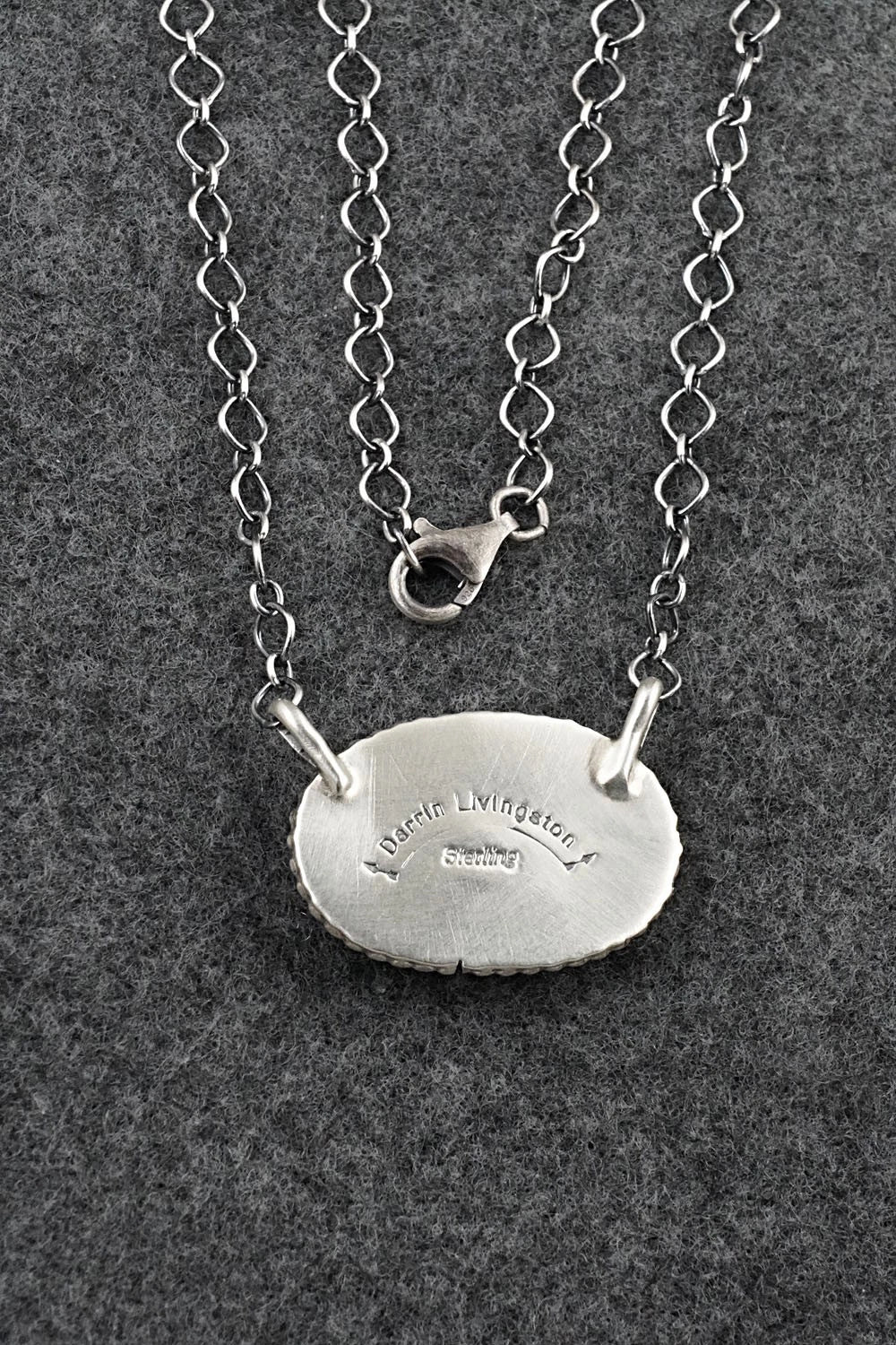 Turquoise & Sterling Silver Necklace - Darrin Livingston