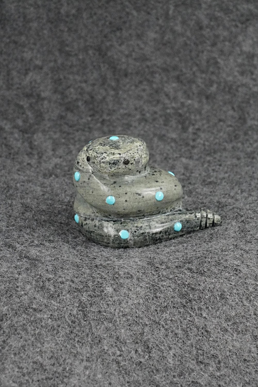 Rattlesnake Zuni Fetish Carving - Reynold Lunasee