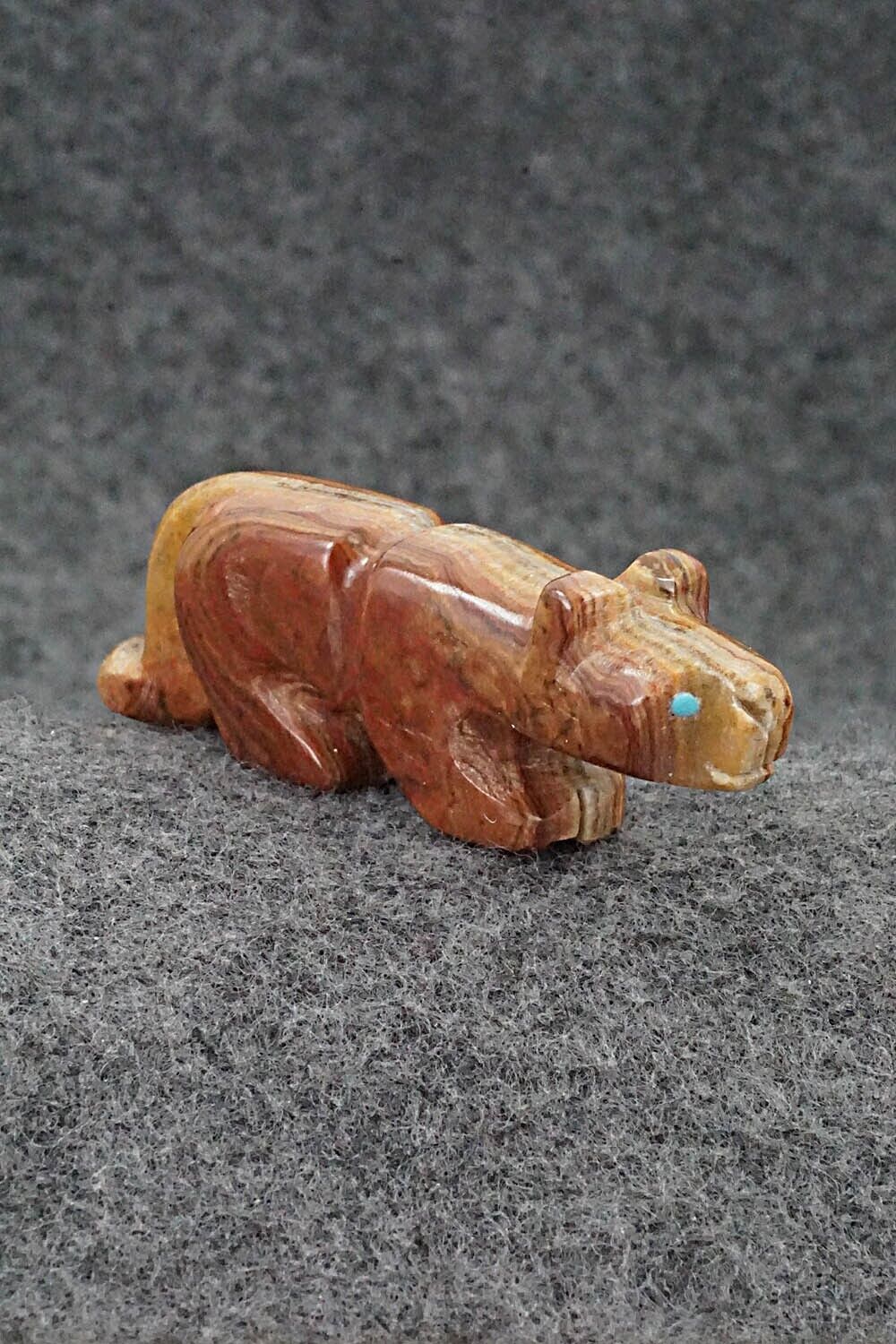 Mountain Lion Zuni Fetish Carving - Reynold Lunasee