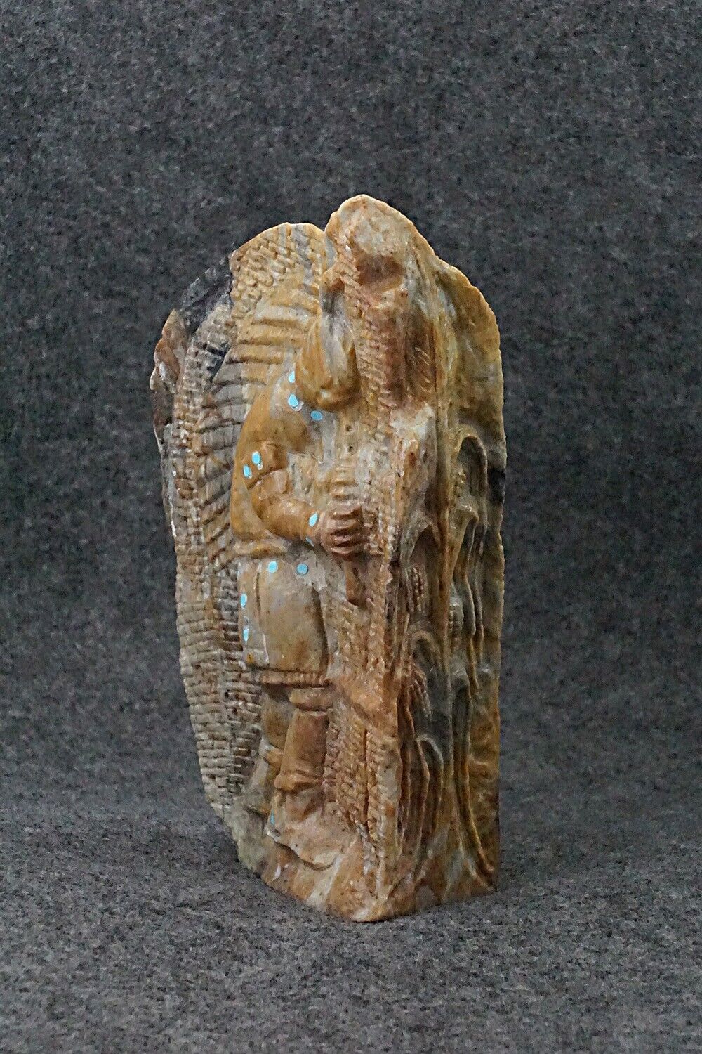 Kokopelli Zuni Fetish Carving - Herbert Kim