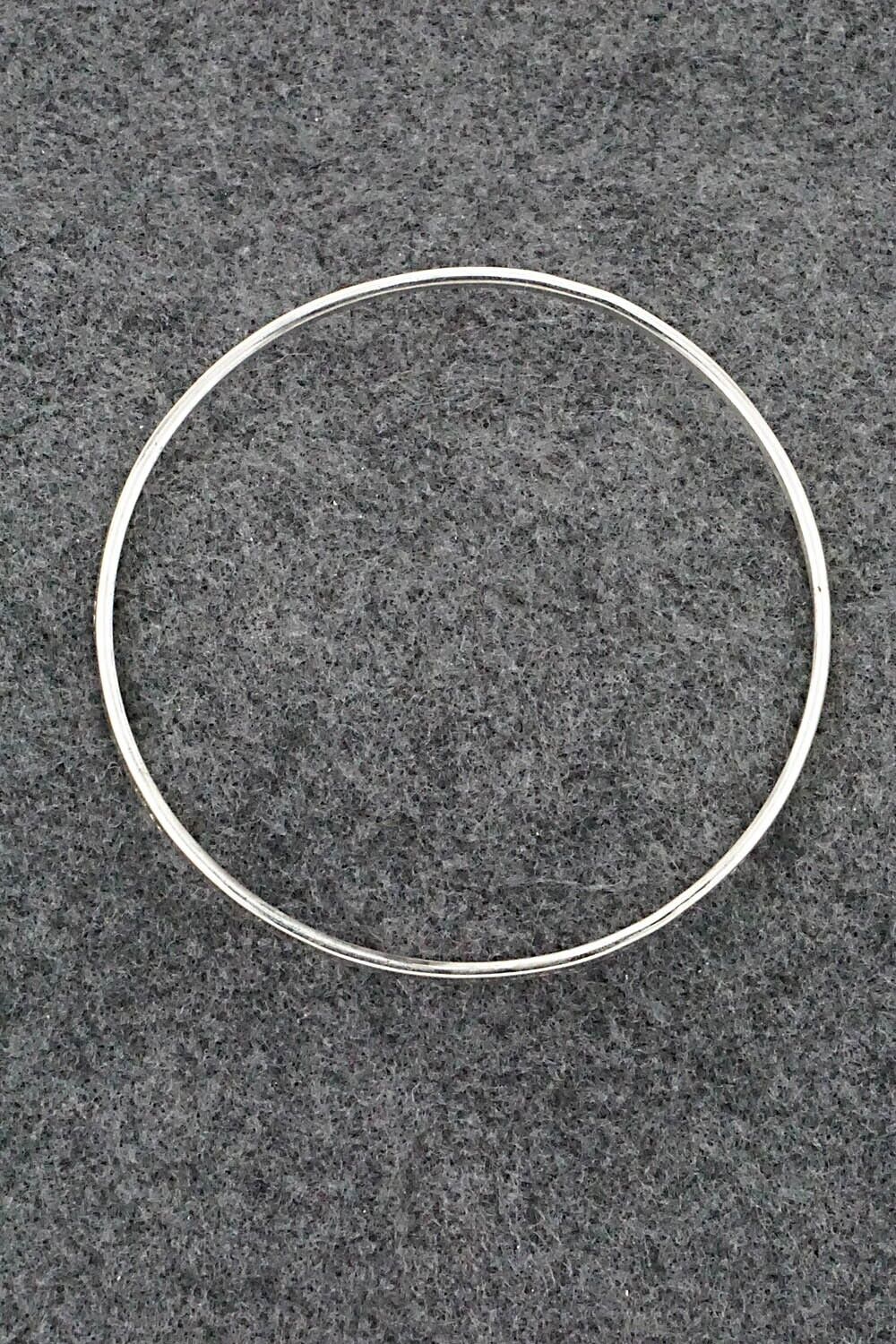 Sterling Silver Bangle Bracelet - Elaine Tahe