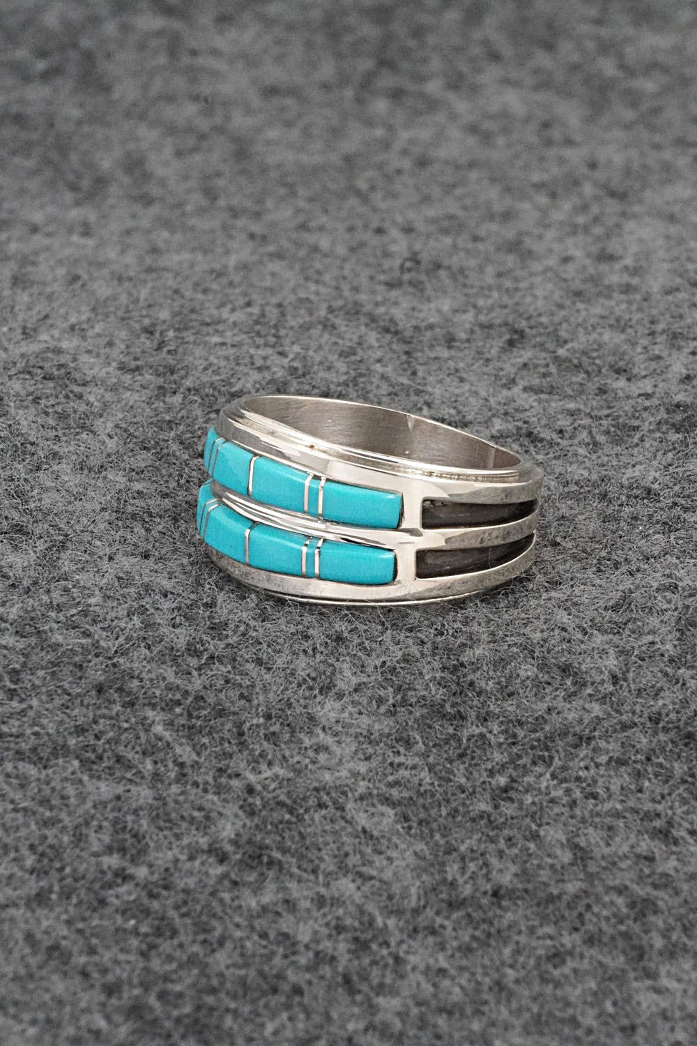 Turquoise & Sterling Silver Ring - Wilbert Muskett Jr. - Size 10.25