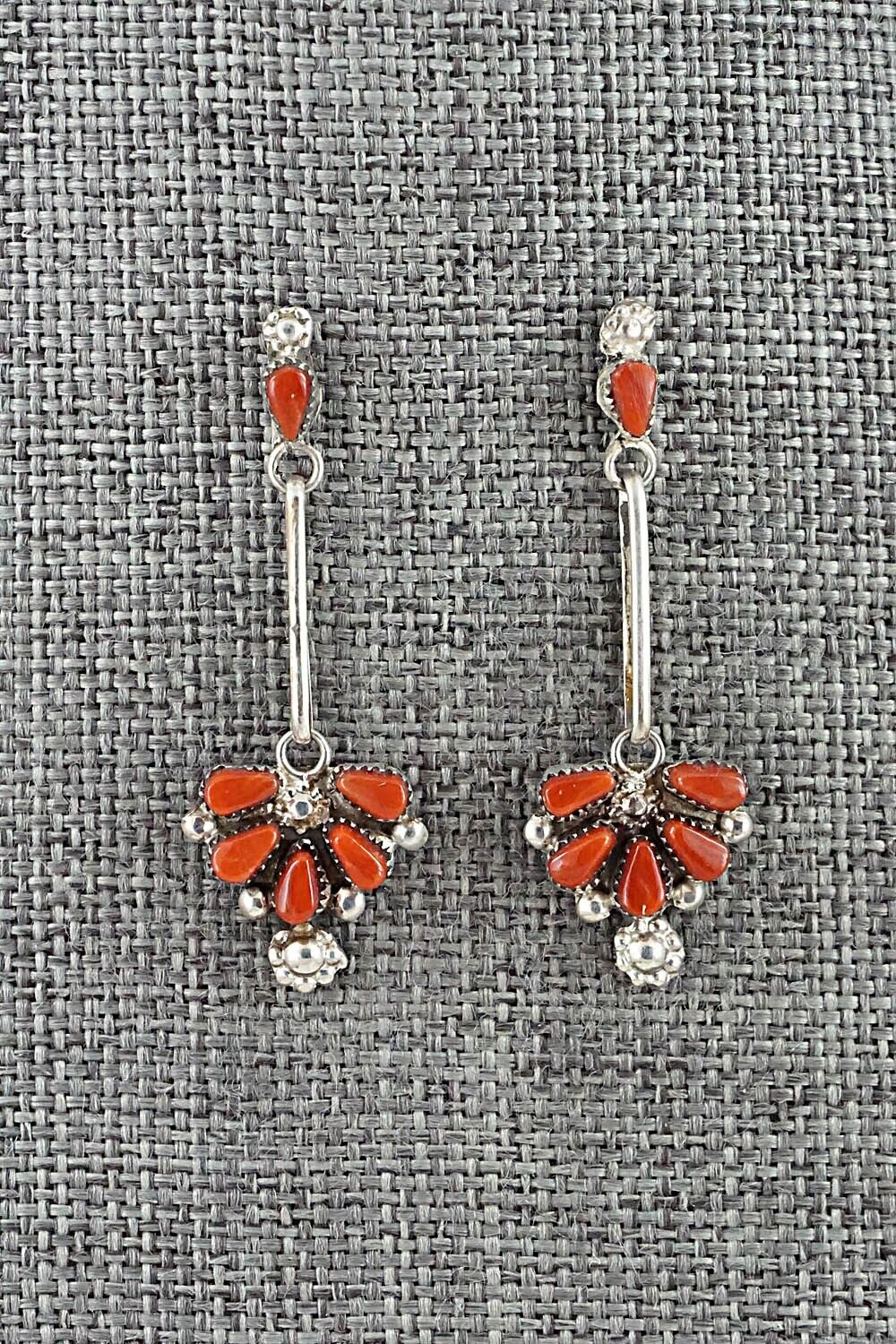 Coral & Sterling Silver Necklace Set - Florine Beyuka