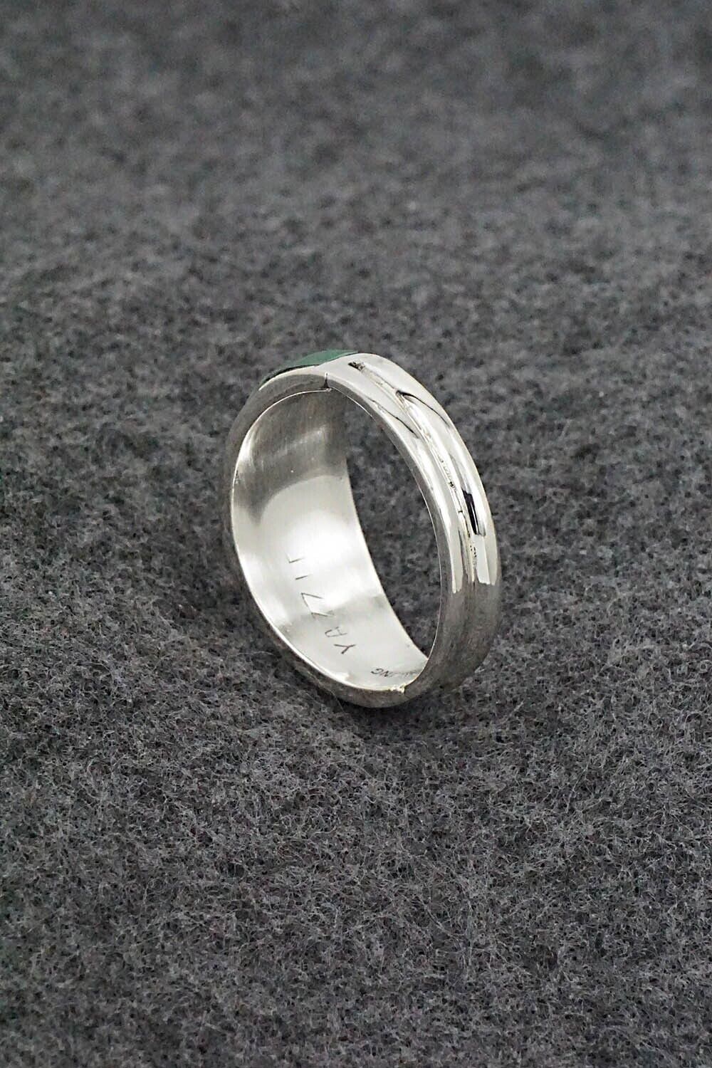 Turquoise & Sterling Silver Ring - Edison Yazzie - Size 11.5
