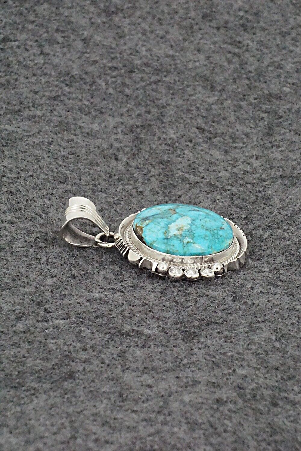 Turquoise & Sterling Silver Pendant - Daniel Benally