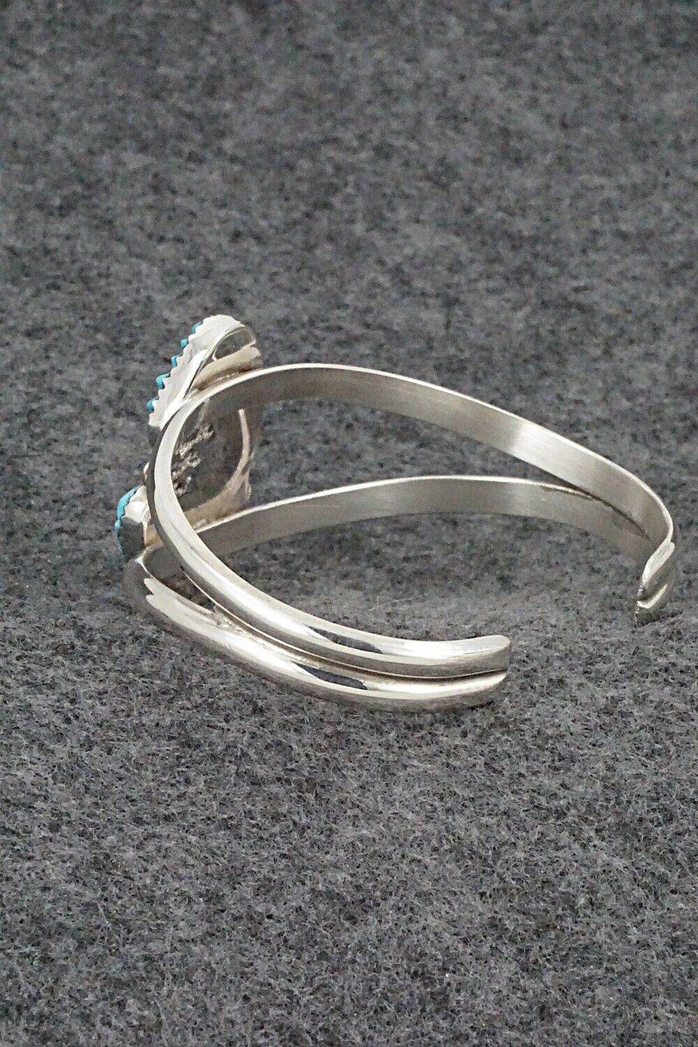 Turquoise & Sterling Silver Bracelet - Lyolita Tsattie
