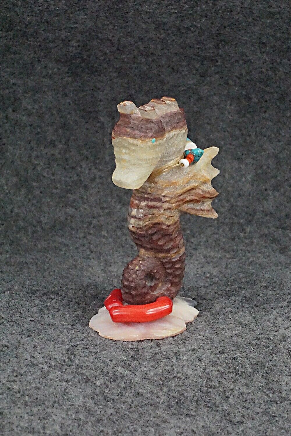 Seahorse Zuni Fetish Carving - Douglas Martza