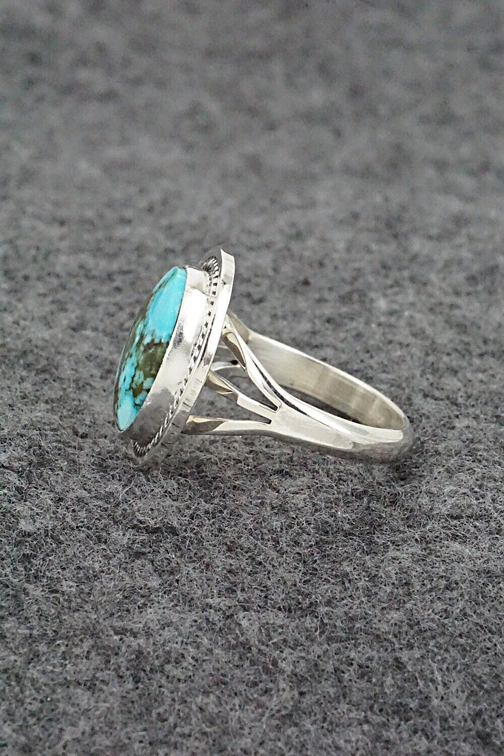 Turquoise & Sterling Silver Ring - Daniel Benally - Size 8.75