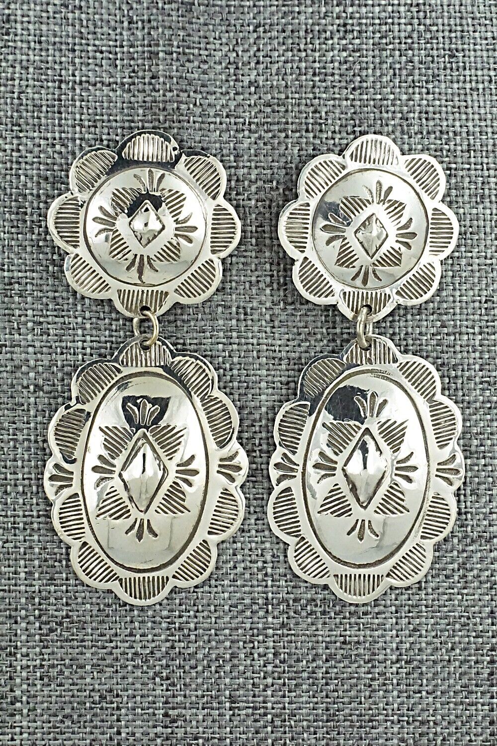 Sterling Silver Earrings - Bertha Begay