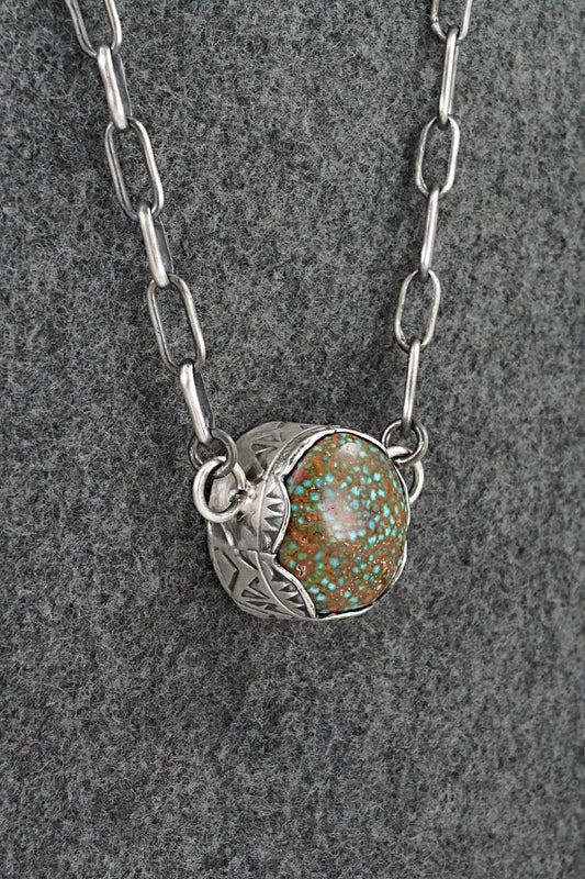 Turquoise & Sterling Silver Necklace - Paul Livingston