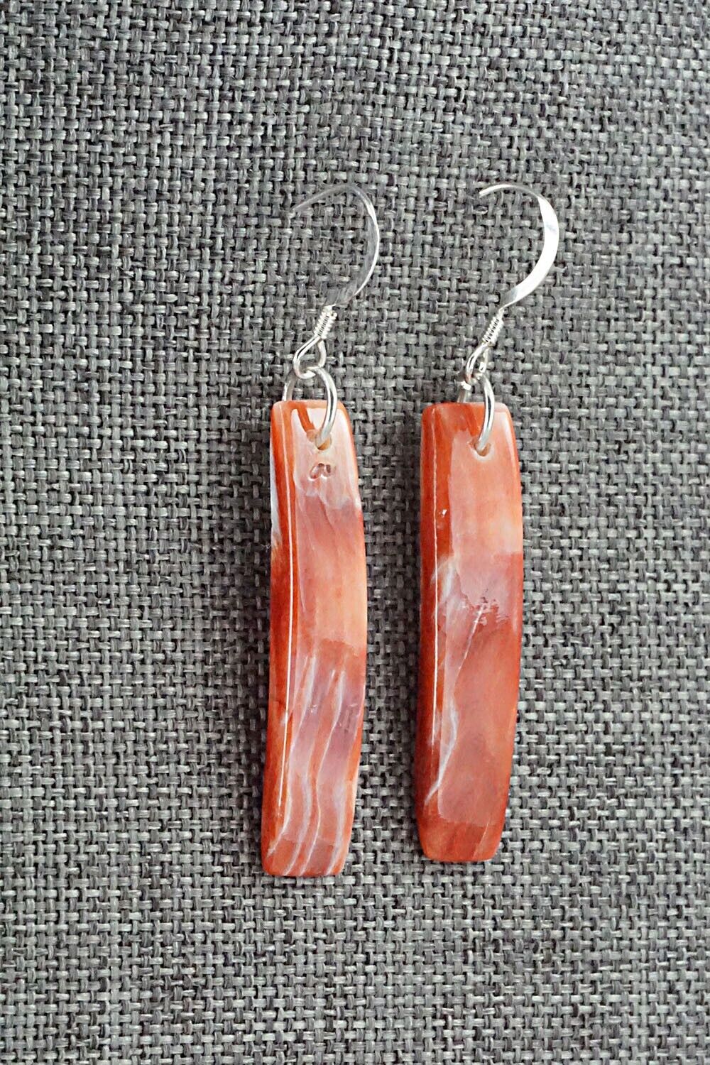 Spiny Oyster & Sterling Silver Earrings - Jesus Espino
