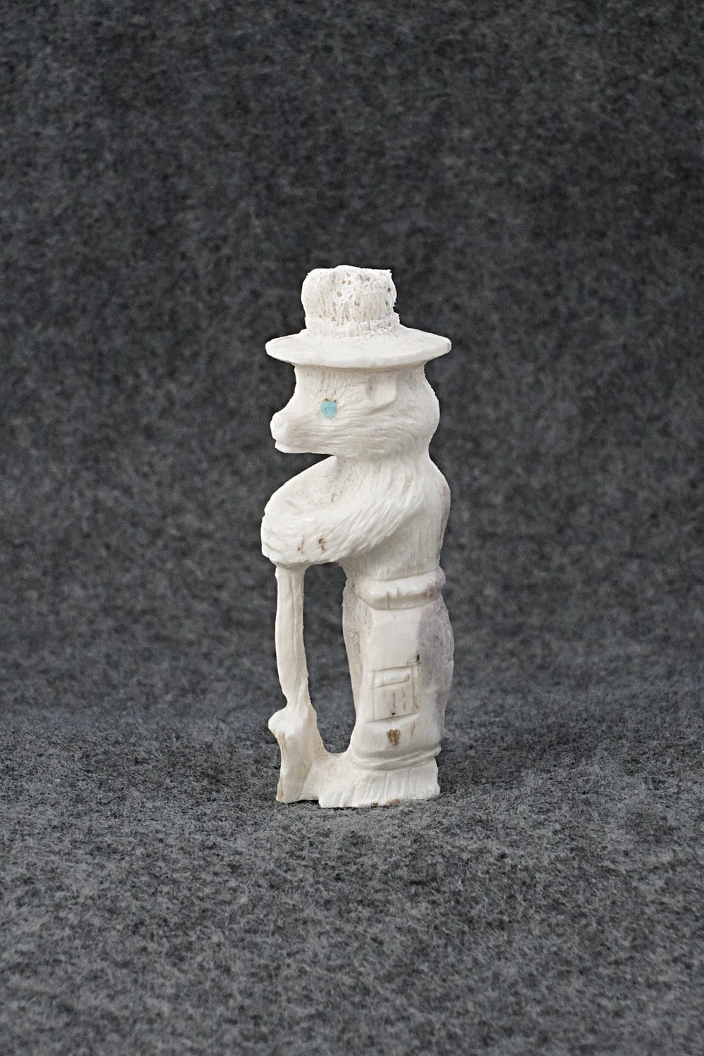 Smokey Bear Zuni Fetish Carving - Chris Peina