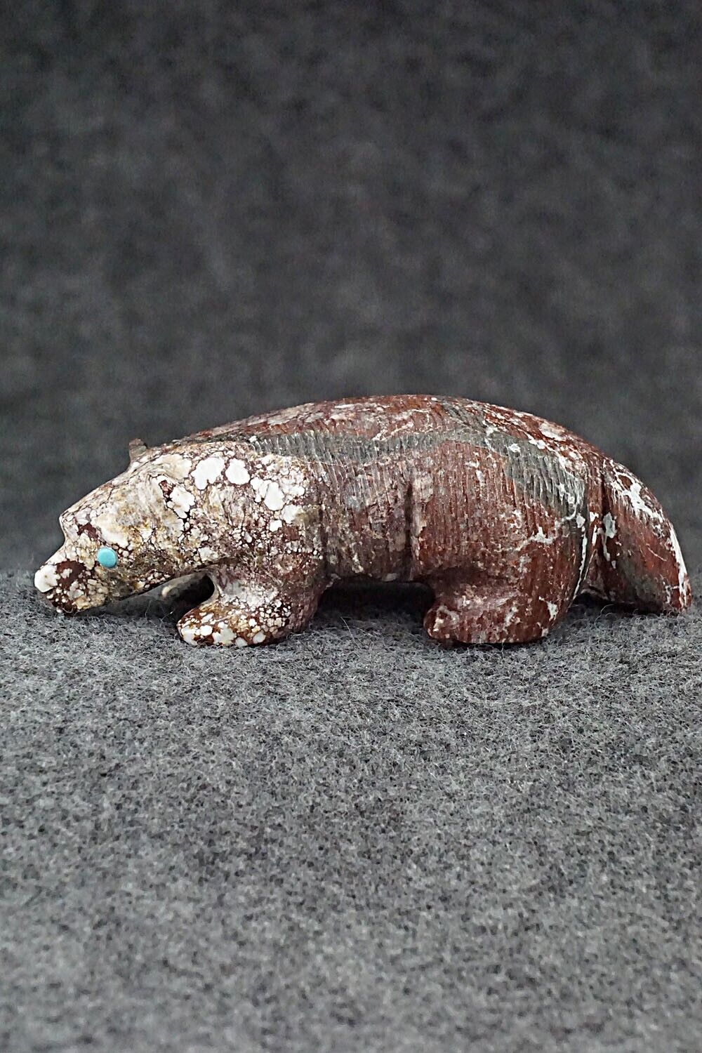 Badger Zuni Fetish Carving - Ronnie Lunasee