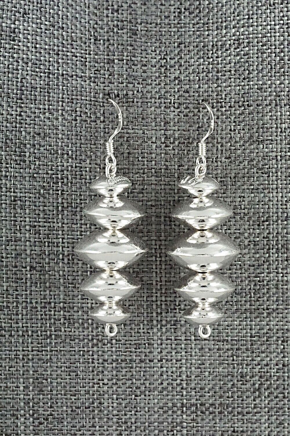 Sterling Silver Navajo Pearl Earrings - Preston Haley