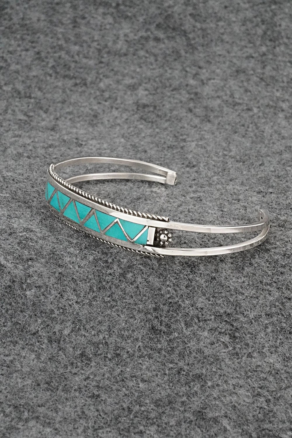 Turquoise & Sterling Silver Bracelet - Claudine Haloo