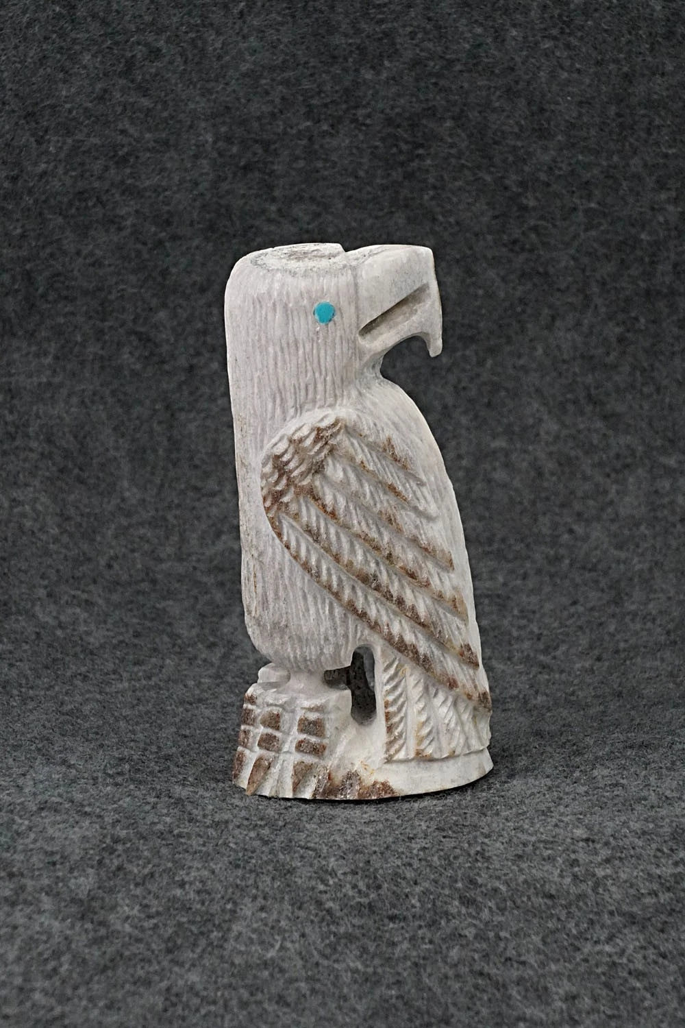 Eagle Zuni Fetish Carving - Gerrick Weeka