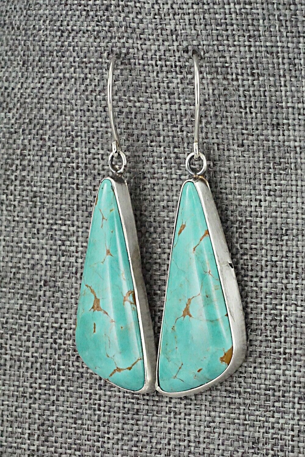 Turquoise & Sterling Silver Earrings - Rena Begay