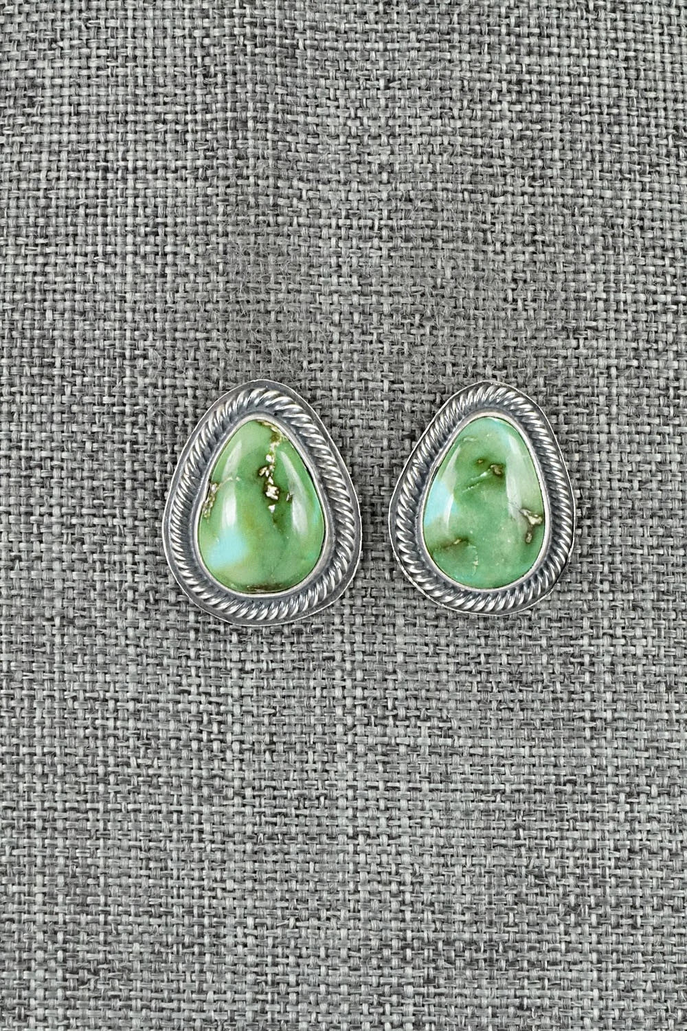 Turquoise & Sterling Silver Necklace and Earrings Set - Darrin Livingston