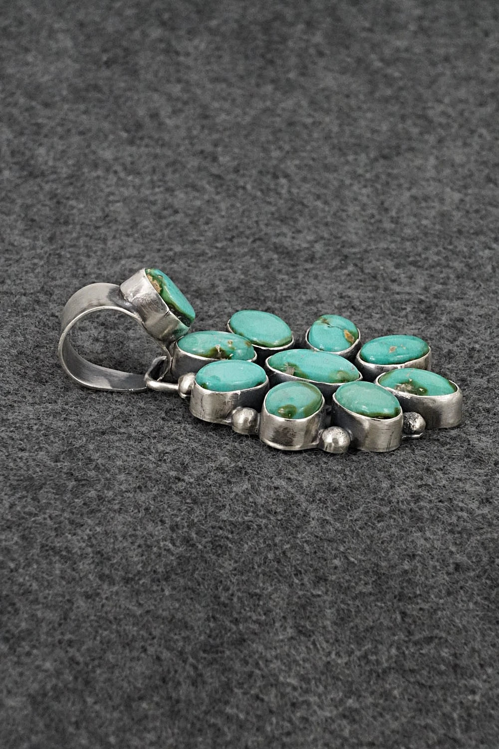 Turquoise & Sterling Silver Pendant - Bobby Johnson