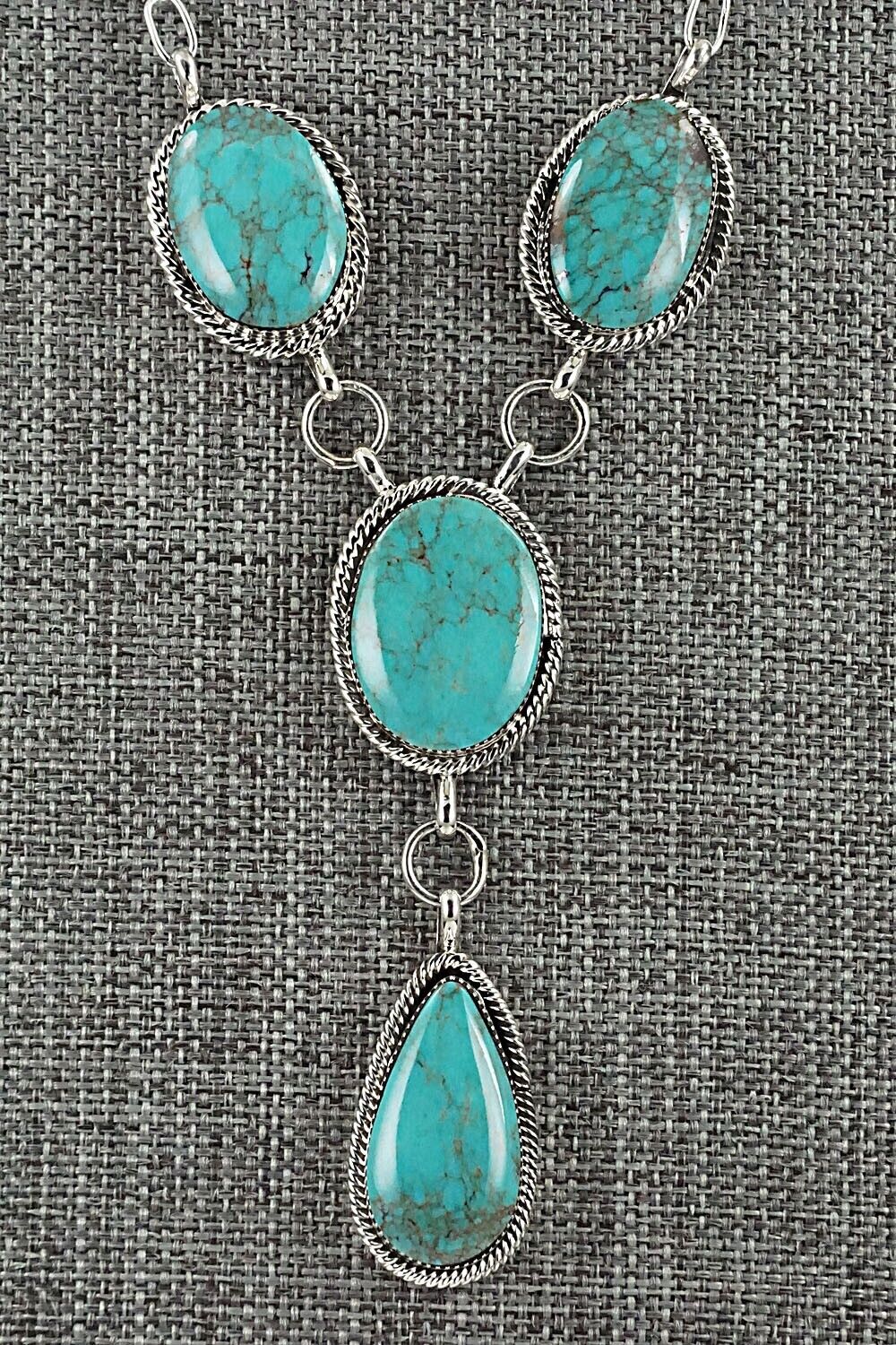 Turquoise & Sterling Silver Necklace - Sheena Jack