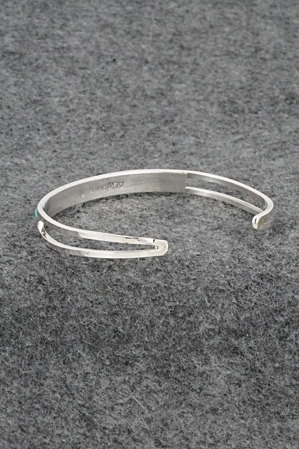 Turquoise & Sterling Silver Inlay Bracelet - Anson Wallace
