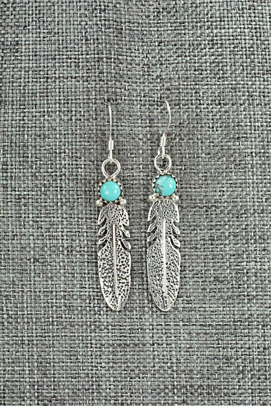 Turquoise & Sterling Silver Earrings - Sharon McCarthy