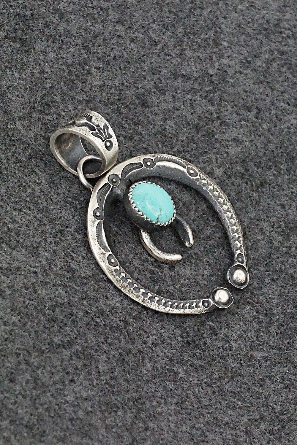 Turquoise & Sterling Silver Pendant - Eva & Linberg Billah