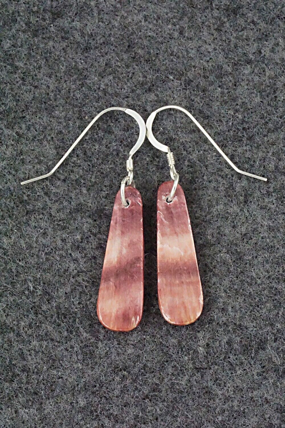 Spiny Oyster & Sterling Silver Earrings - Jesus Espino