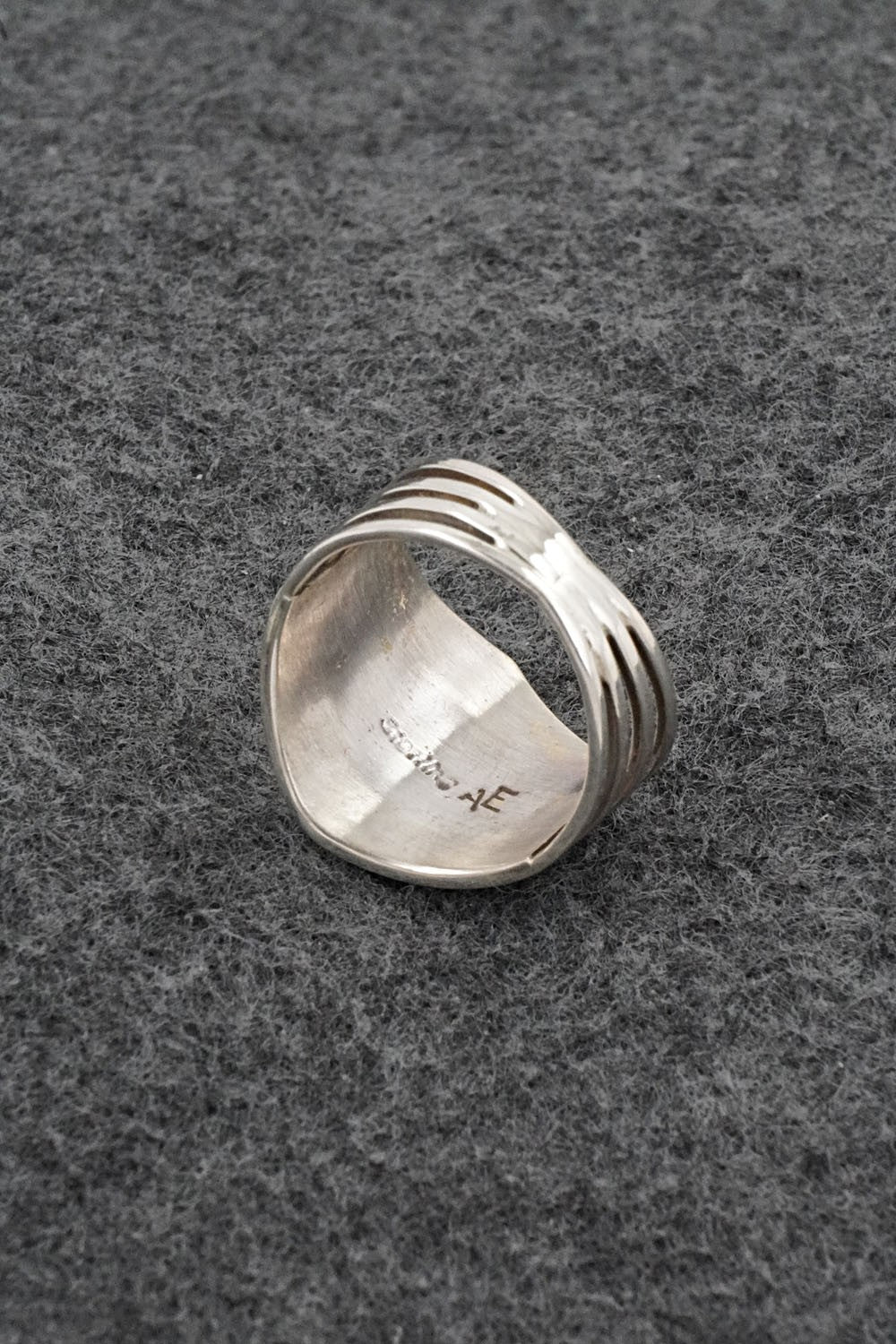 Opalite & Sterling Silver Ring - Andrew Enrico - Size 8