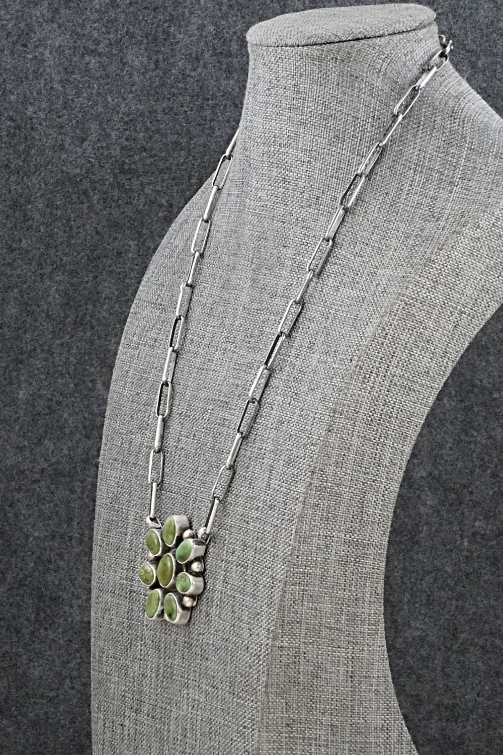 Turquoise & Sterling Silver Necklace - Kathleen Livingston