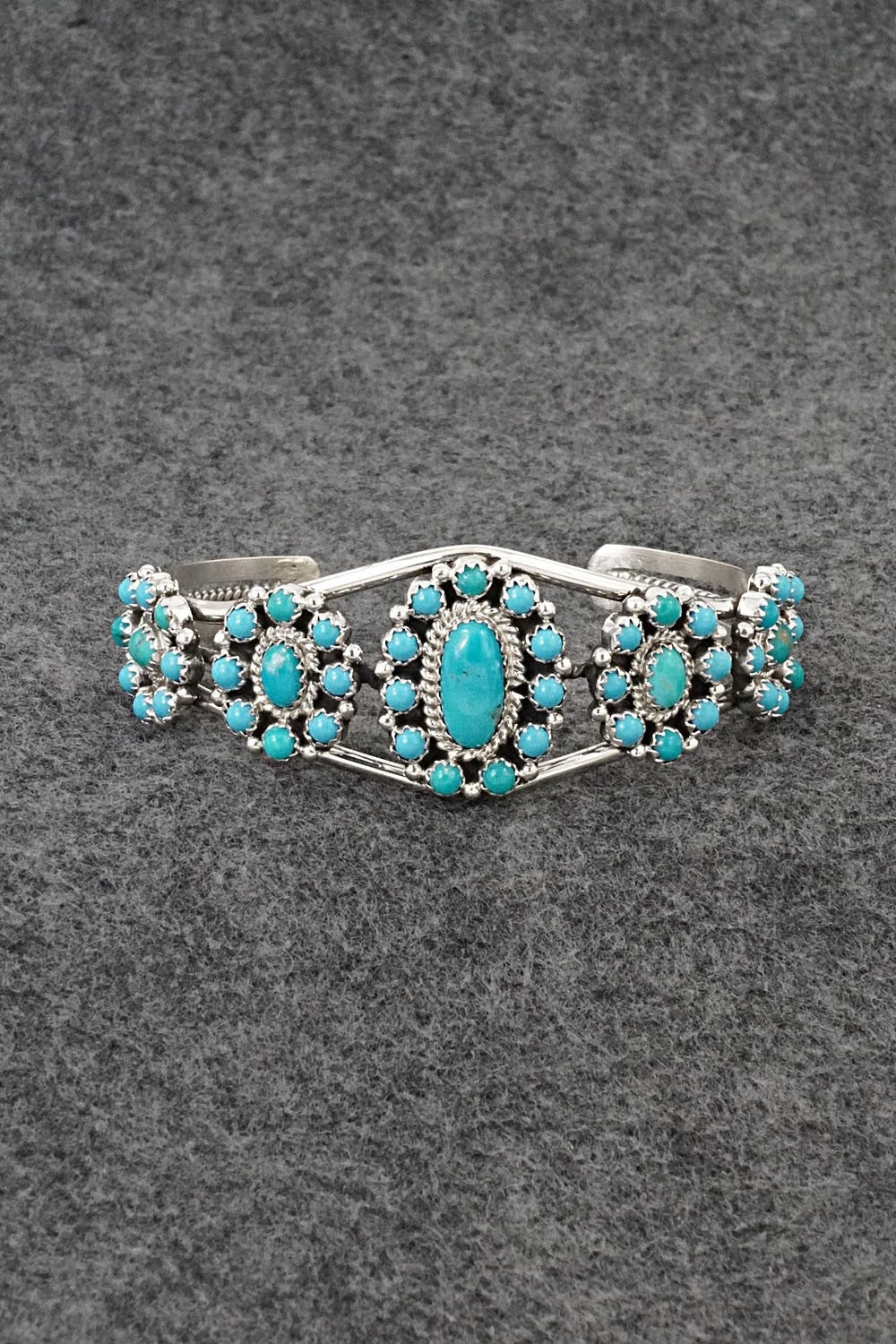 Turquoise & Sterling Silver Bracelet - Nathaniel Kurley