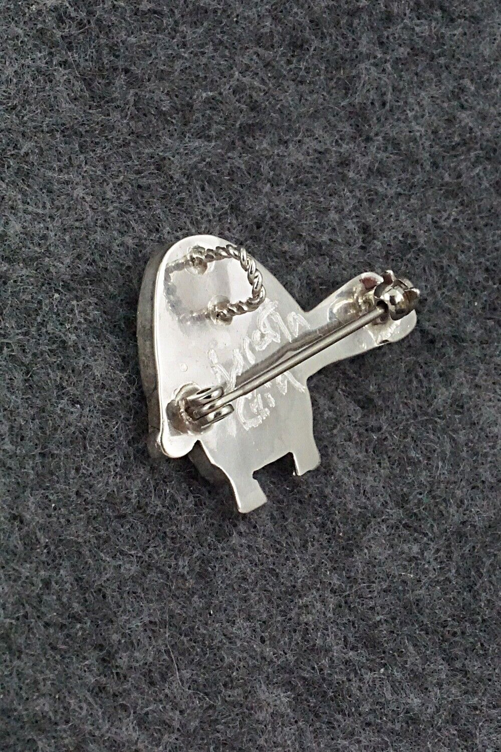 Multi Stone and Sterling Silver Pendant/Pin - Loretta Gia