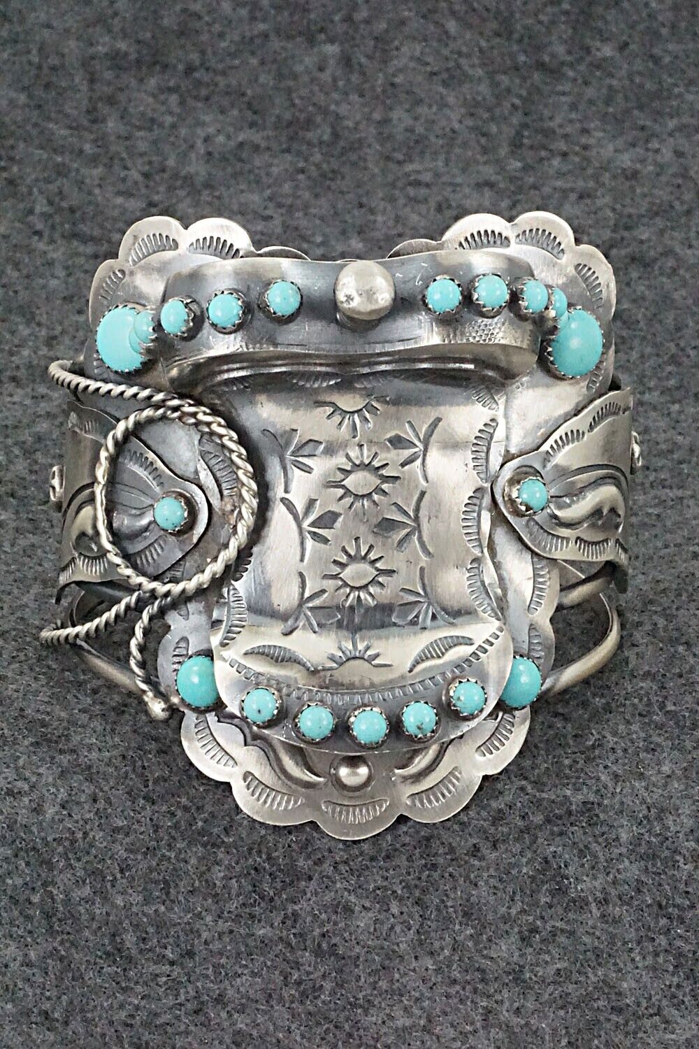 Turquoise & Sterling Silver Bracelet - Tim Yazzie