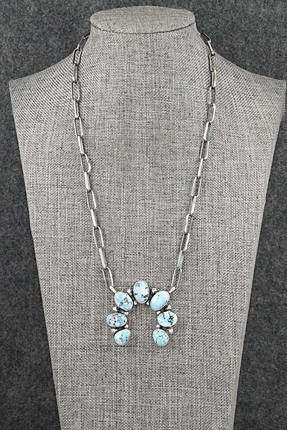 Turquoise & Sterling Silver Necklace - Darrin Livingston