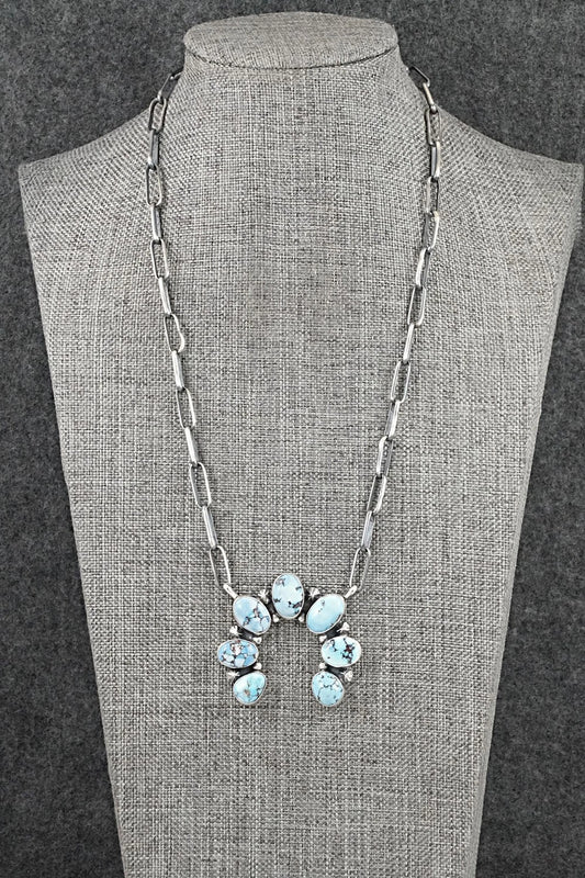 Turquoise & Sterling Silver Necklace - Darrin Livingston