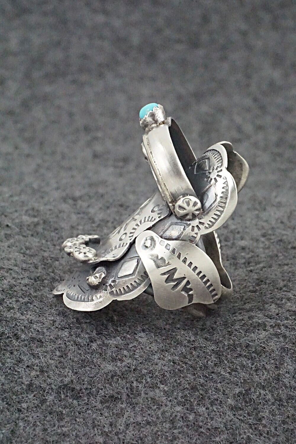 Turquoise & Sterling Silver Ring - Tim Yazzie - Size 9.5
