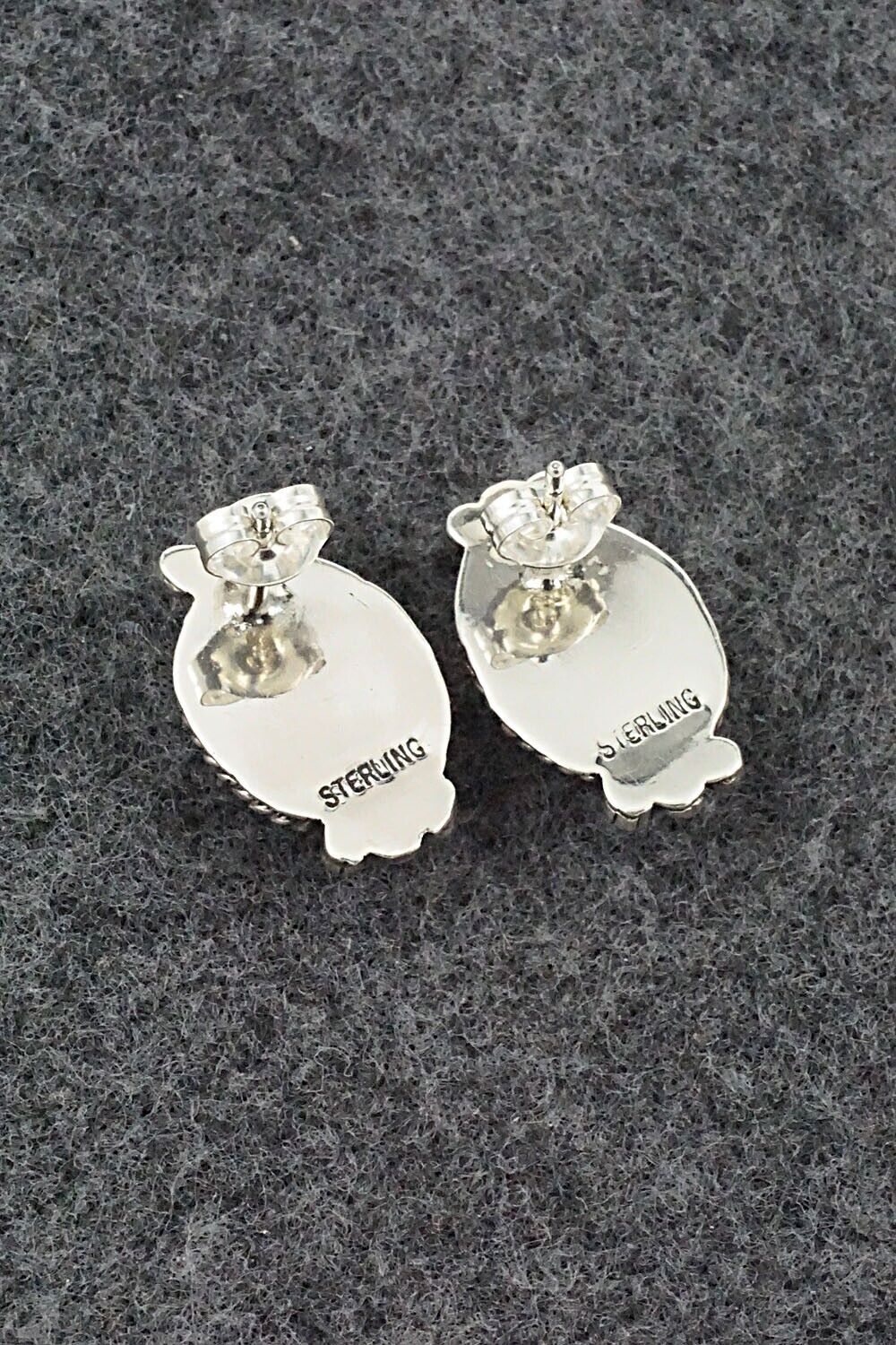 Turquoise & Sterling Silver Earrings - Rena Begay