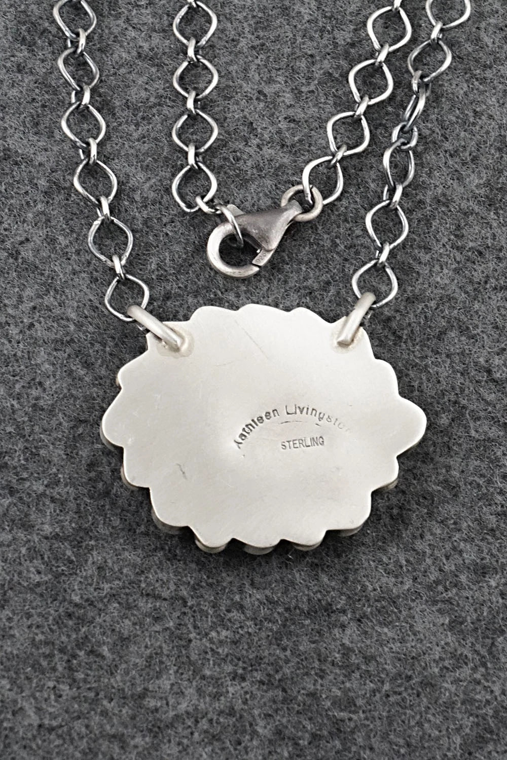 Turquoise & Sterling Silver Necklace - Kathleen Livingston