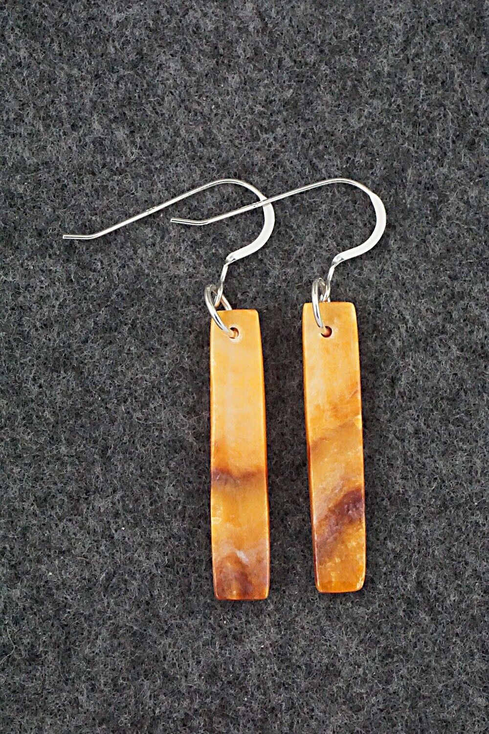 Spiny Oyster & Sterling Silver Earrings - Jesus Espino