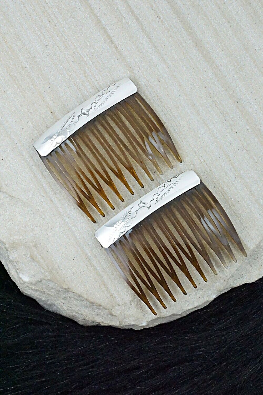 Sterling Silver Hair Combs - Randall Dalgai