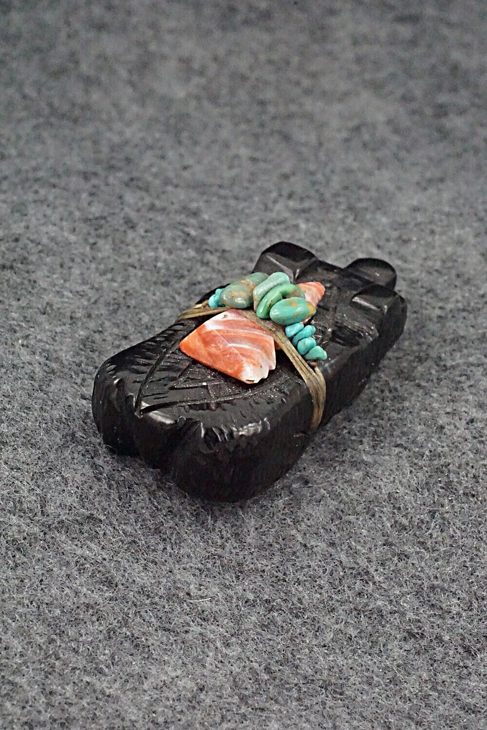 Badger Zuni Fetish Carving - Danny Lonjose